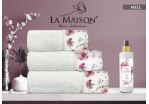 Подарочный набор полотенец La Maison с парфюмом - Mell (Turkey), 3 штуки
